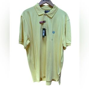 NWT Chaps Stretch Sunfish Yellow Polo
